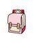 Jump From Paper 2D Backpack SPACEMAN COO COO Pink