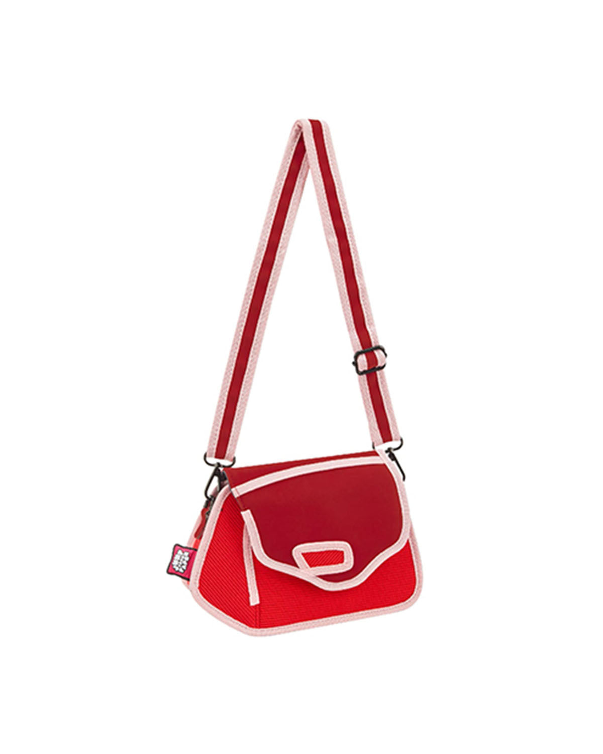 Jump From Paper 2D Shoulder Bag CLICKY Chili Red