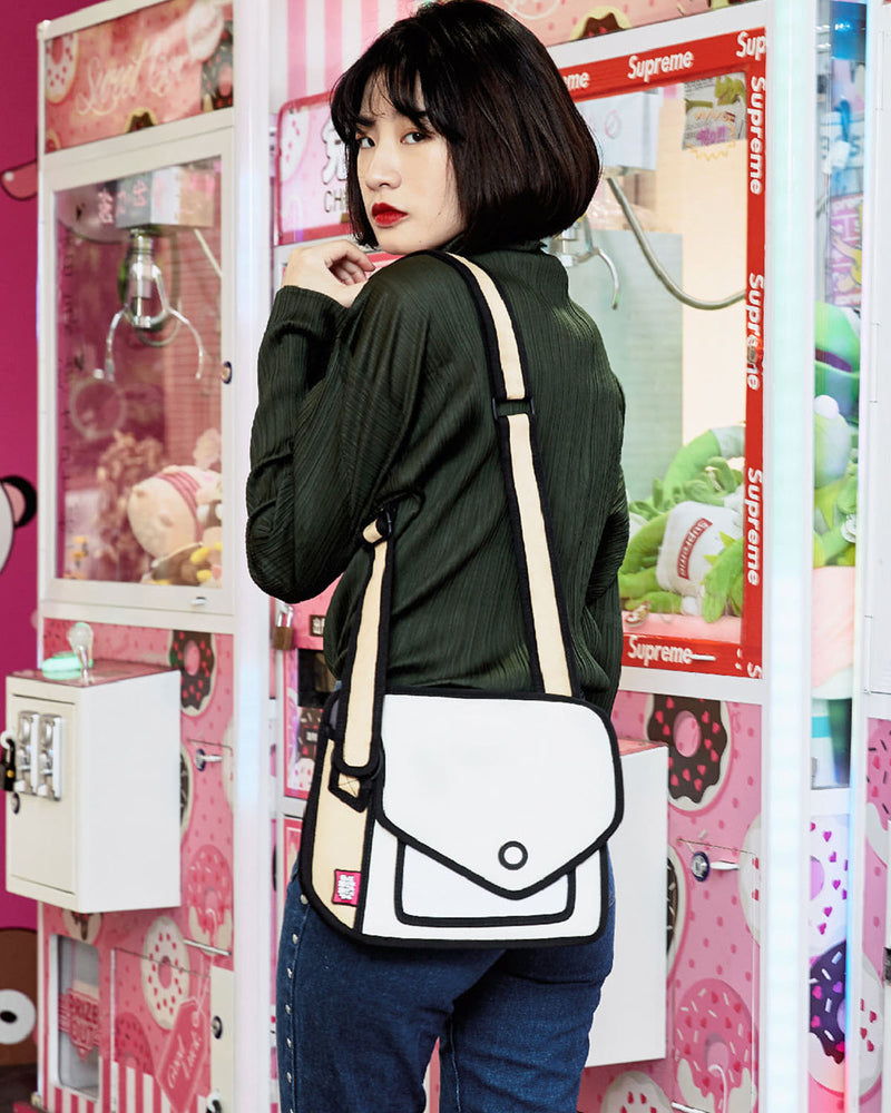 Jump From Paper 2D Shoulder Bag GIGGLE INFLUENCER Brown Rice