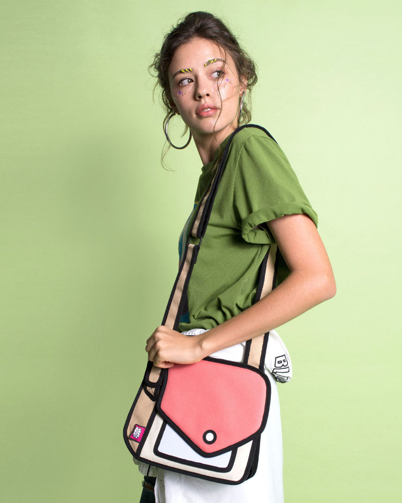 Jump From Paper 2D Shoulder Bag GIGGLE JUNIOR COLOR ME IN Watermelon