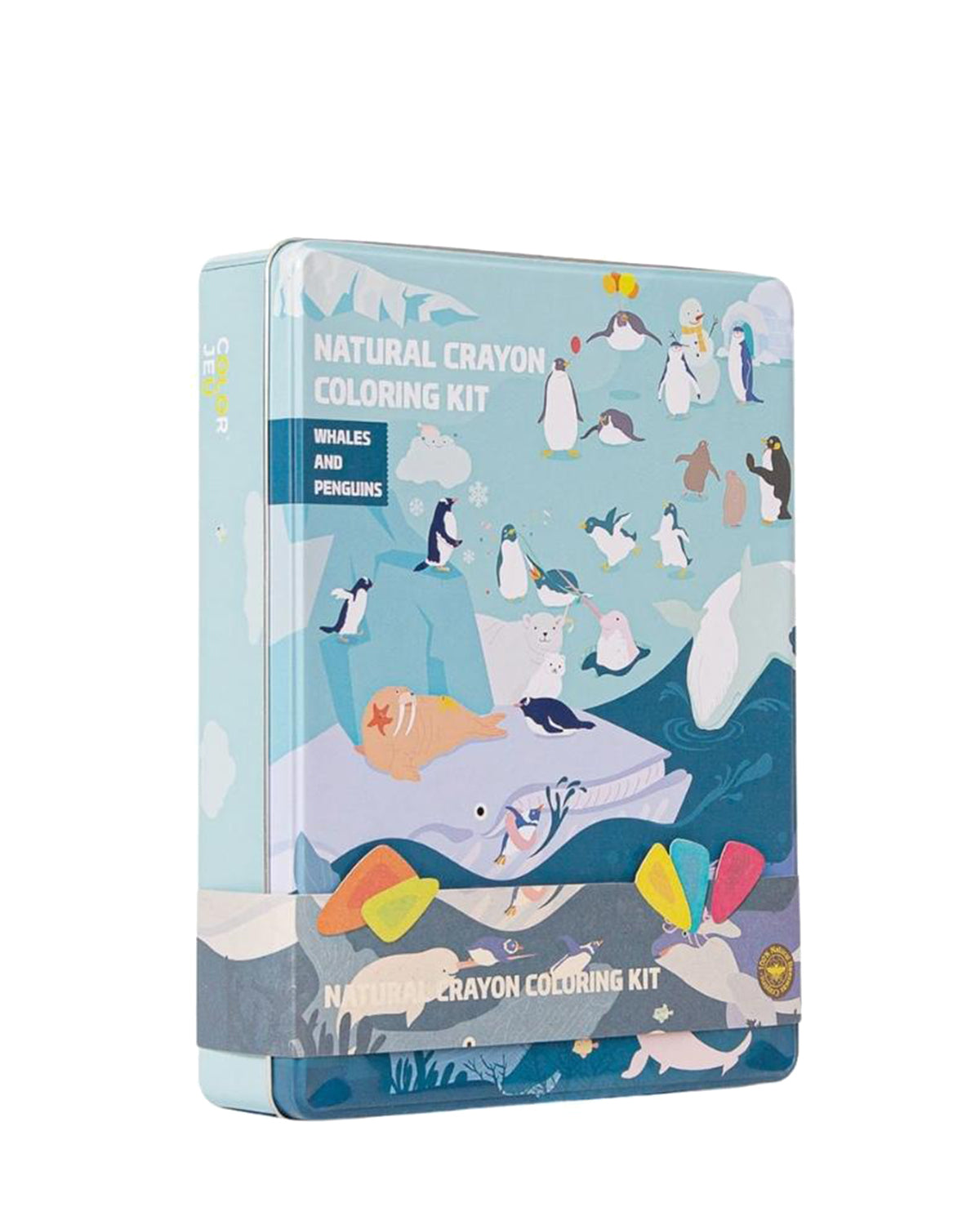 Color Jeu Coloring Kit PARTY SET Whales and Penguins