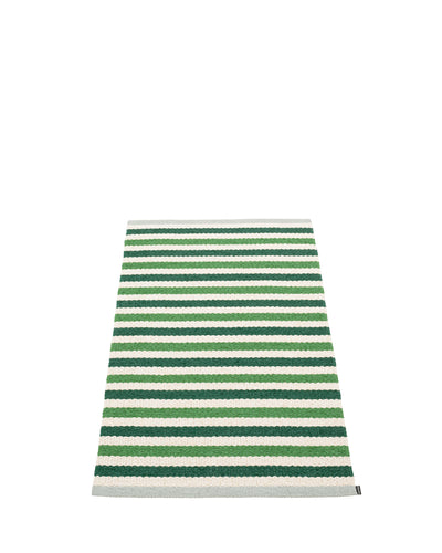 Pappelina Rug TEO Dark Green/Grass Green/Vanilla  image 1