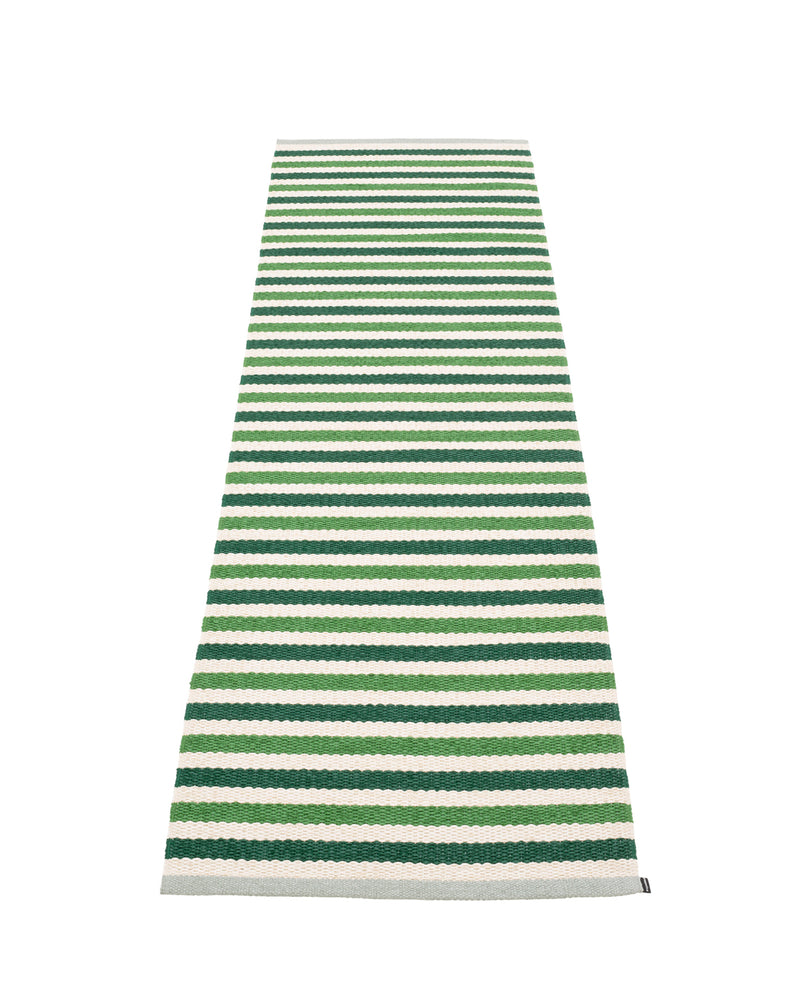 Pappelina Rug TEO Dark Green/Grass Green/Vanilla  image 1