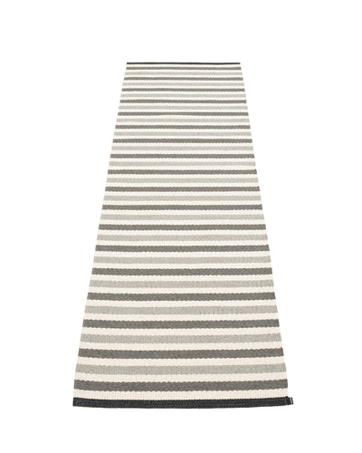 Pappelina Rug TEO Warm Grey/Charcoal/Vanilla 2.25 x 4 ft  image 1