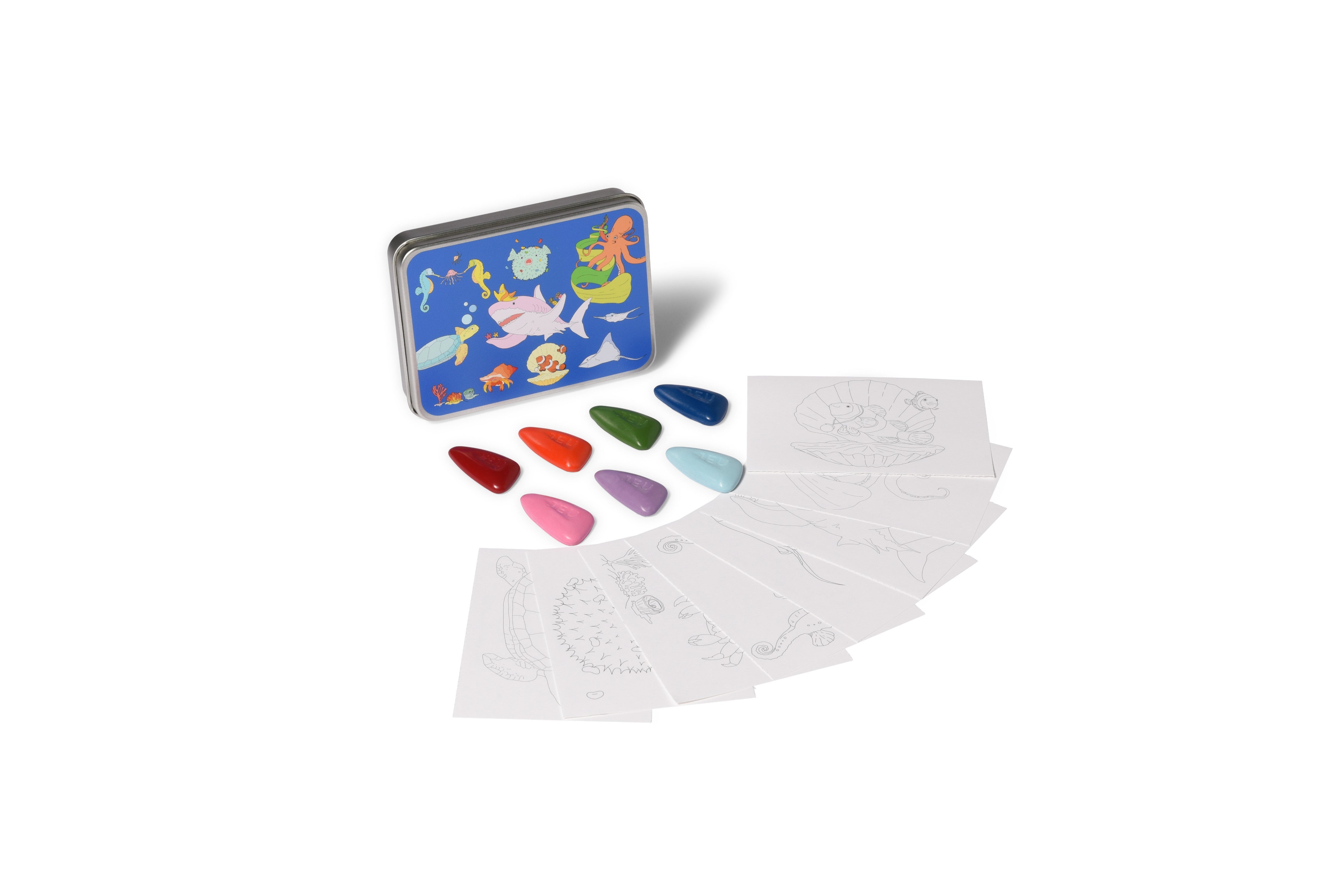 COLOR JEU Coloring Kit - 5 units in set - OCEAN CREATURE Small