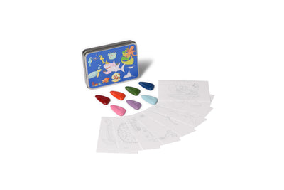 Coloring Kit - 5 units in set - OCEAN CREATURE Small