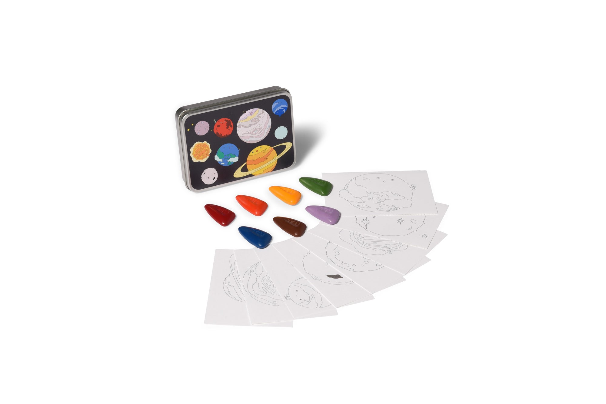 COLOR JEU Coloring Kit - 5 units in set - SOLAR SYSTEM  Small