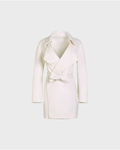 Anne Fontaine Women's Coat DELACROIX Moon White Size L
