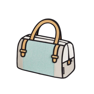Jump From Paper 2D Handbag WOOLEN Turquoise