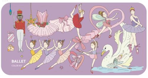 COLOR JEU Coloring Kit - 3 units in set - BALLERINA Large
