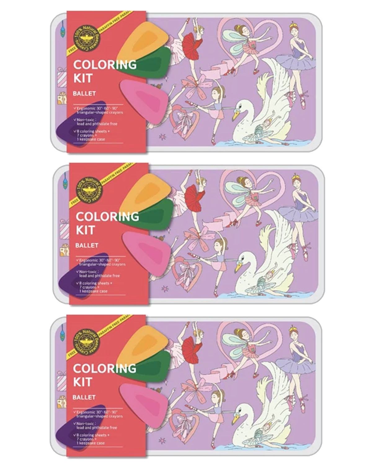 COLOR JEU Coloring Kit - 3 units in set - BALLERINA Large