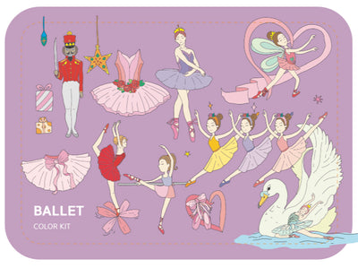 Coloring Kit - 5 units in set - BALLERINA  Small