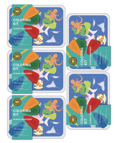 Color Jeu Coloring Kit - 5 units in set - OCEAN CREATURES Small