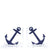 Tara Wilson Designs Bookends Blue ANCHOR 7.5" h