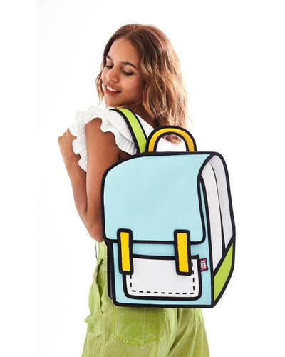 Jump From Paper 2D Backpack SPACEMAN TRIP POP Between the Stars Mint Green Image 2