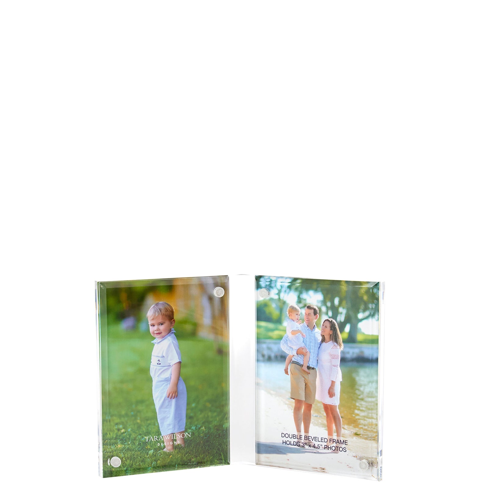 Tara Wilson Designs Frame DOUBLE BEVELED Small for Photo Size 3.5" x 5"