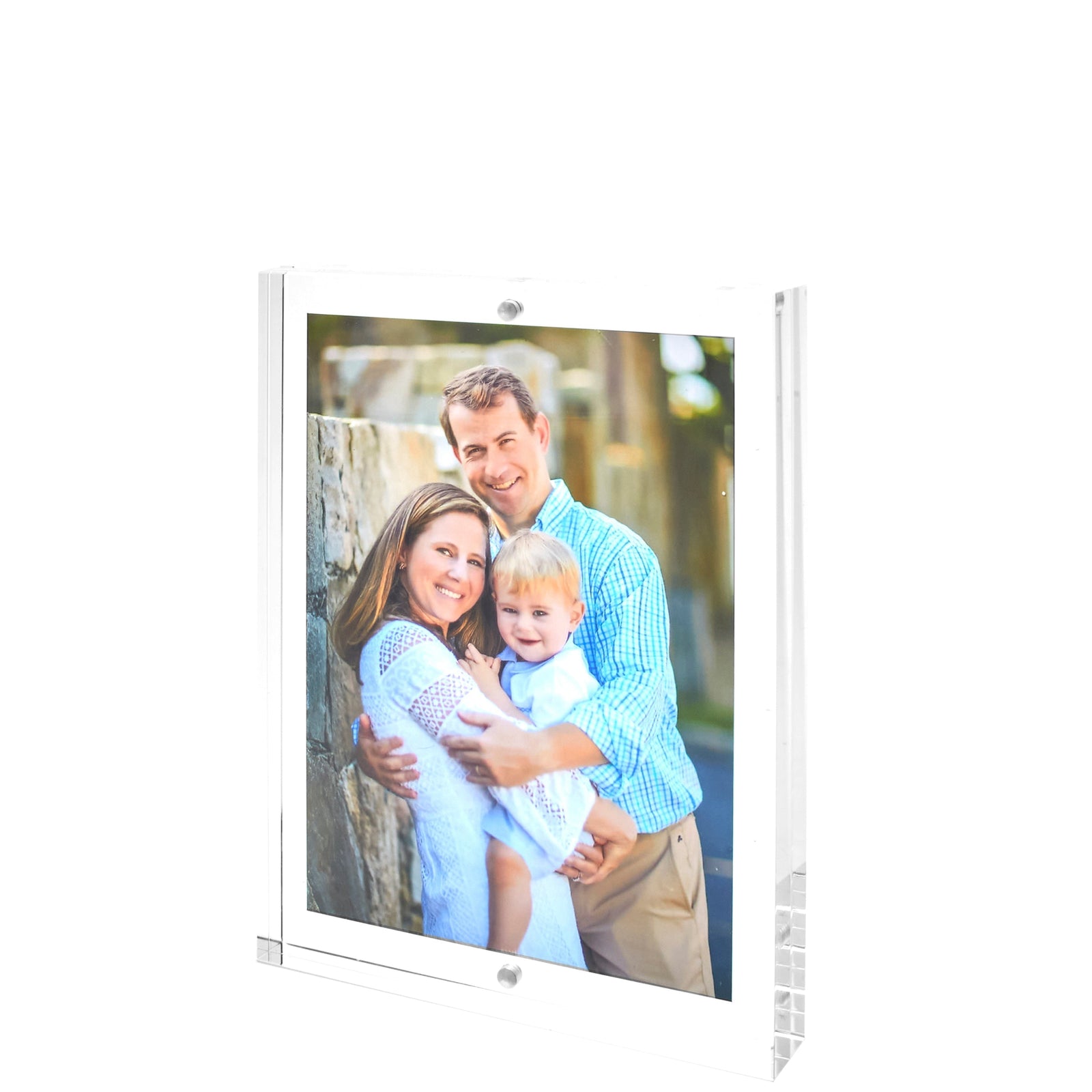 Tara Wilson Designs Frame THICK BLOCK DOUBLE SIDED 6" x 8" for Photo Size 6" x 8" and 5" x 7"