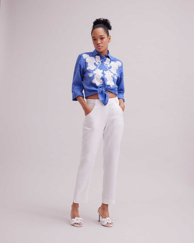 Women's Shirt CITRON Denim Blue SIZE 36