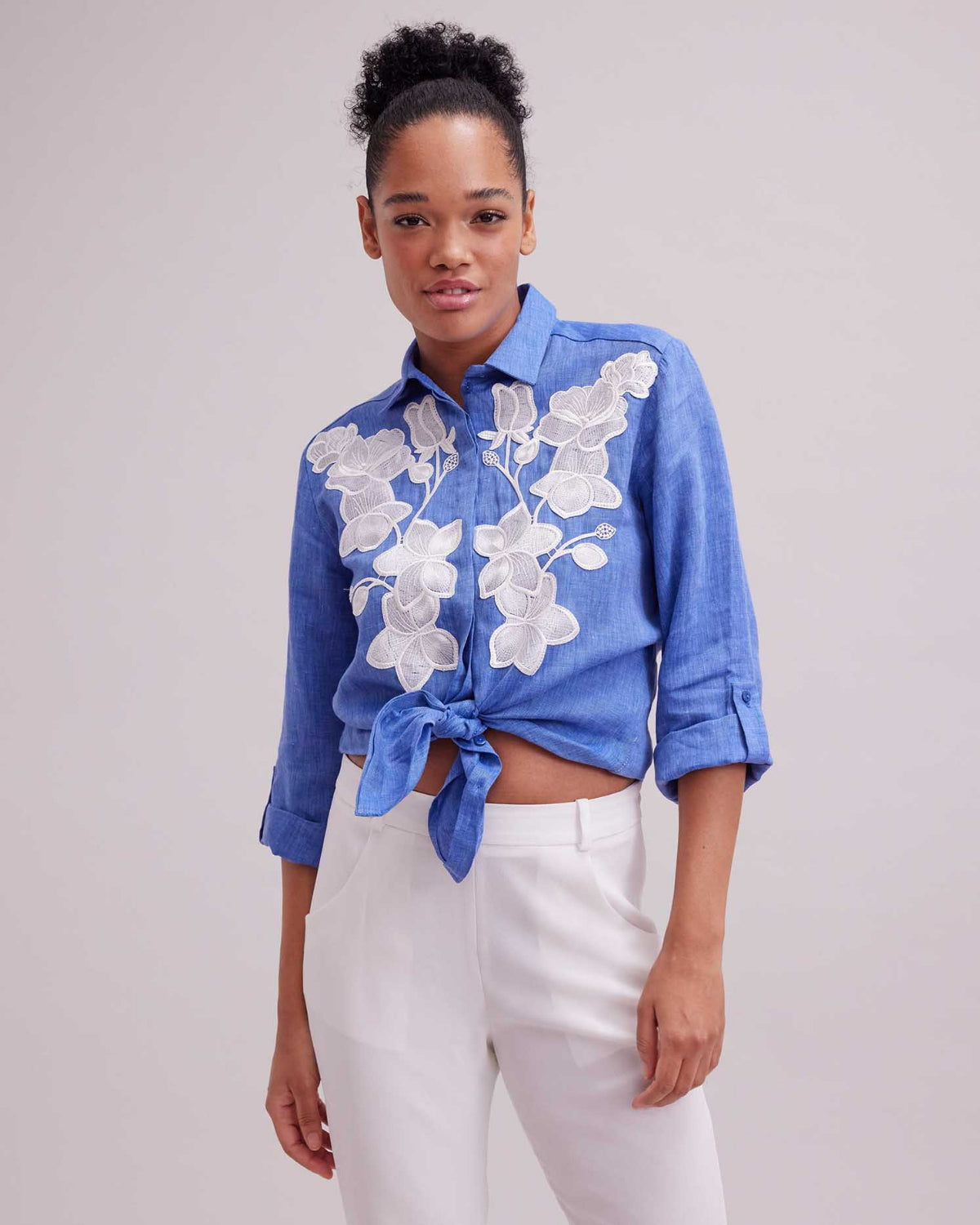 Women's Shirt CITRON Denim Blue SIZE 40