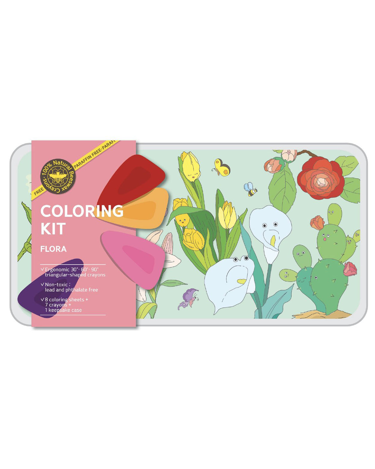 COLOR JEU Coloring Kit - 3 units in set - FLORA  Large