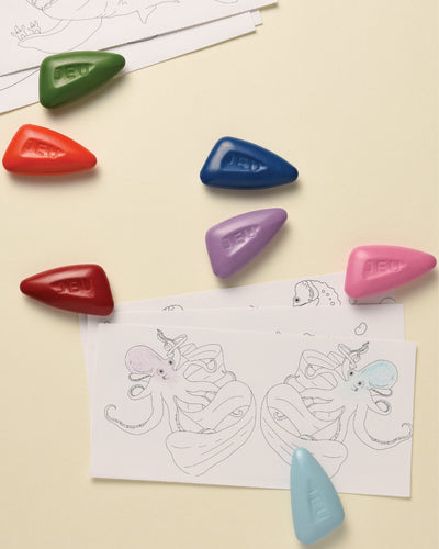 COLOR JEUColoring Kit Set SAFARI + OCEAN + PLANETS + UNICORN Small