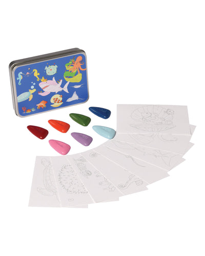 COLOR JEUColoring Kit Set SAFARI + OCEAN + BALLERINA + UNICORN Small