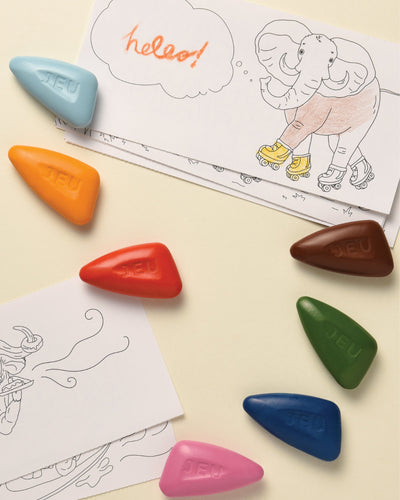 COLOR JEUColoring Kit Set SAFARI + OCEAN + BALLERINA + UNICORN Small