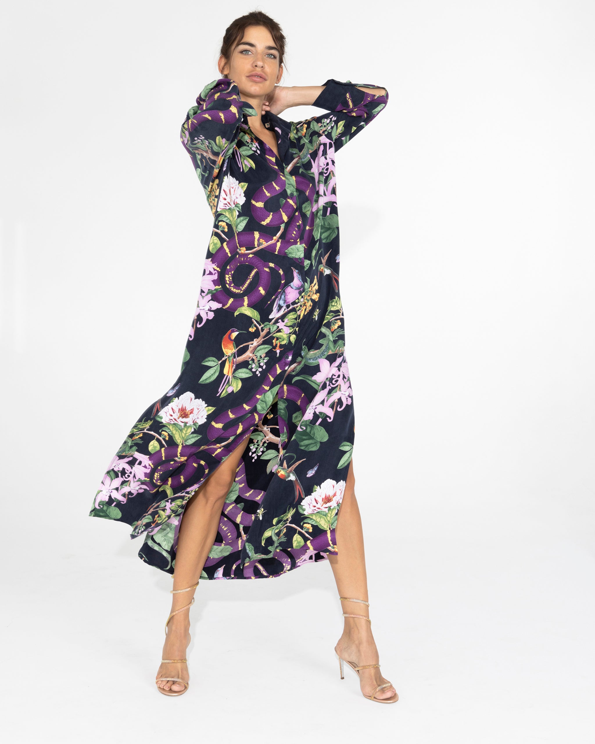 knee length dresses for ladies niLuu Women's Maxi Dress CALYPSO JAGGER One Size