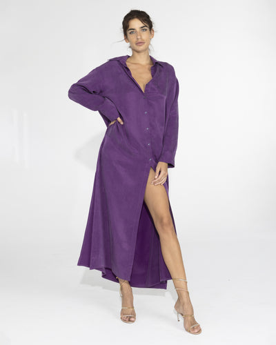 niLuu Women's Slip Dress CALYPSO MAXI PURPLE