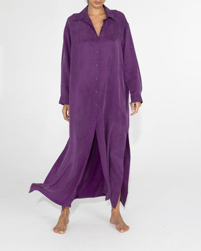 niLuu Women's Slip Dress CALYPSO MAXI PURPLE