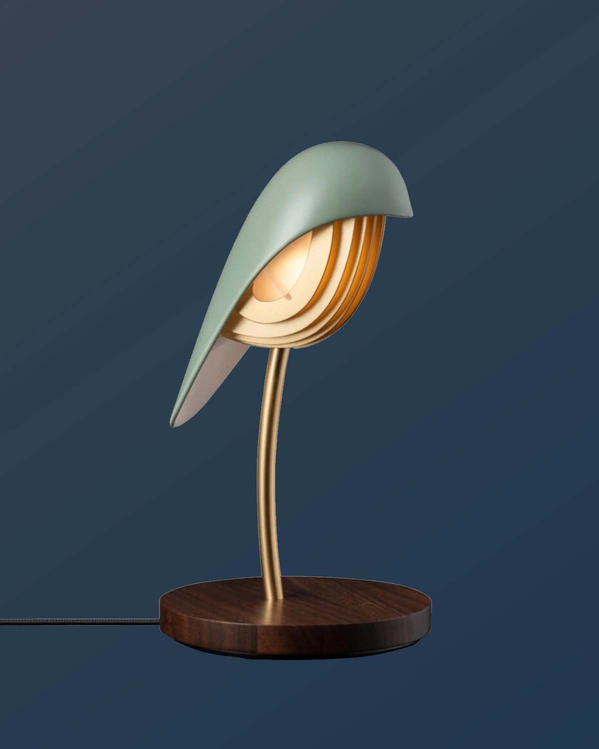 Daqi Desk Lamp BIRD Olive Green