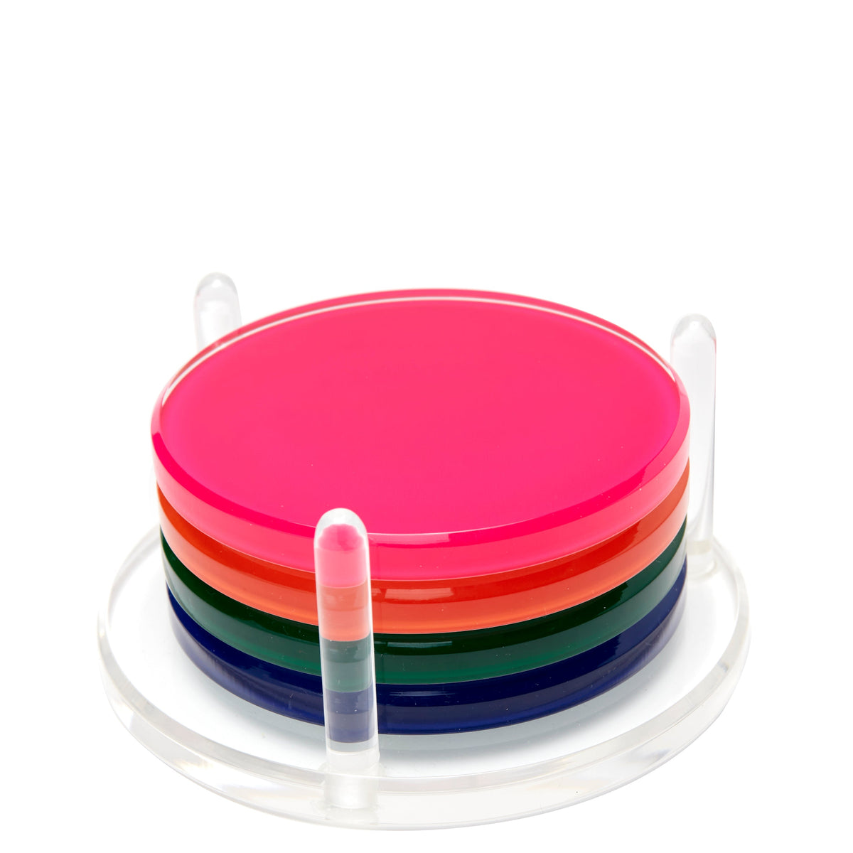 Tara Wilson Designs Drink COASTERS MULTI COLOR 4.25" x 4.25"