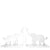 Tara Wilson Designs Bookends Clear ELEPHANT 7.5" h