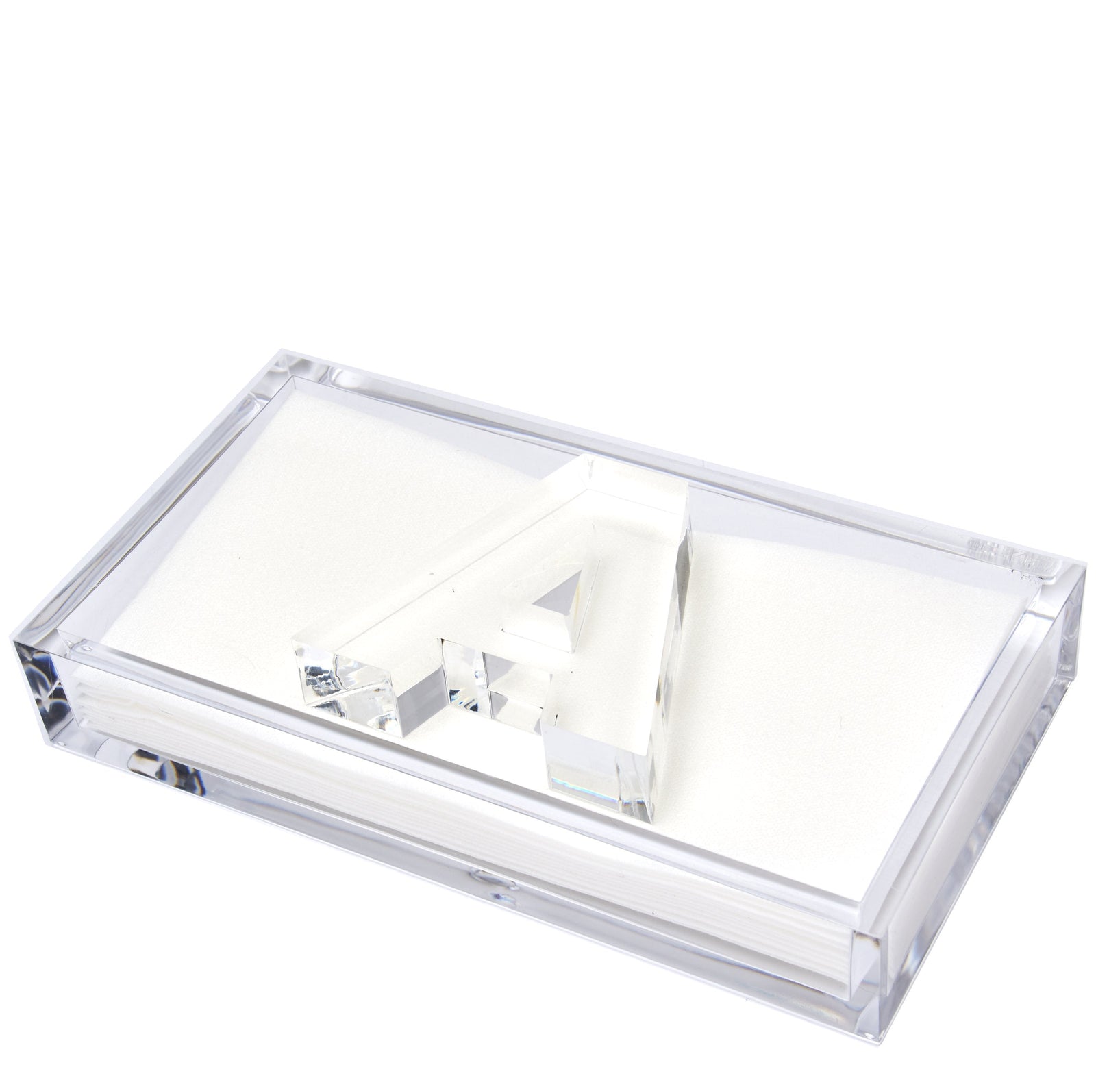 Tara Wilson Designs Holder GUEST TOWEL INITIAL 4.25" x 8.5"