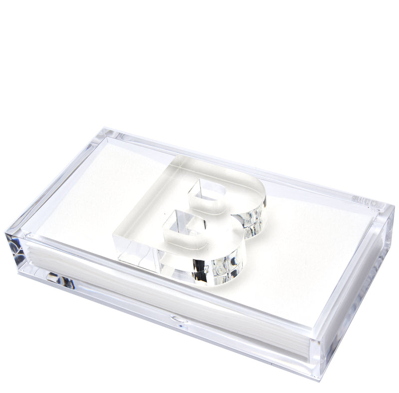 Holder GUEST TOWEL INITIAL 4.25 inches by 8.5 inches 