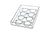 Tray GLASSES Silver Flitter 6 inches by 8 inches