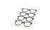 Tray GLASSES Black 6 inches by 8 inches