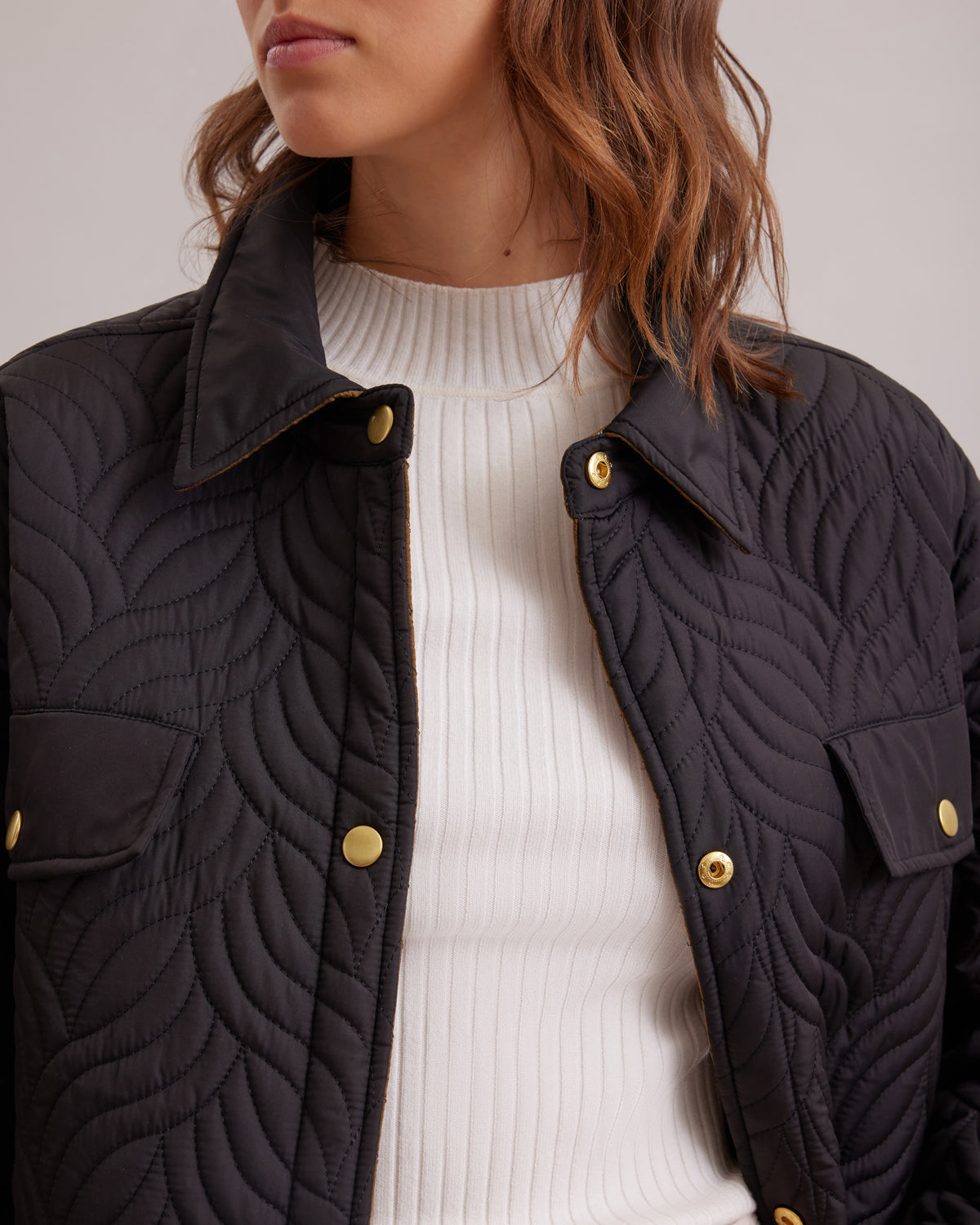 Women's Coat GENES Black Size 46