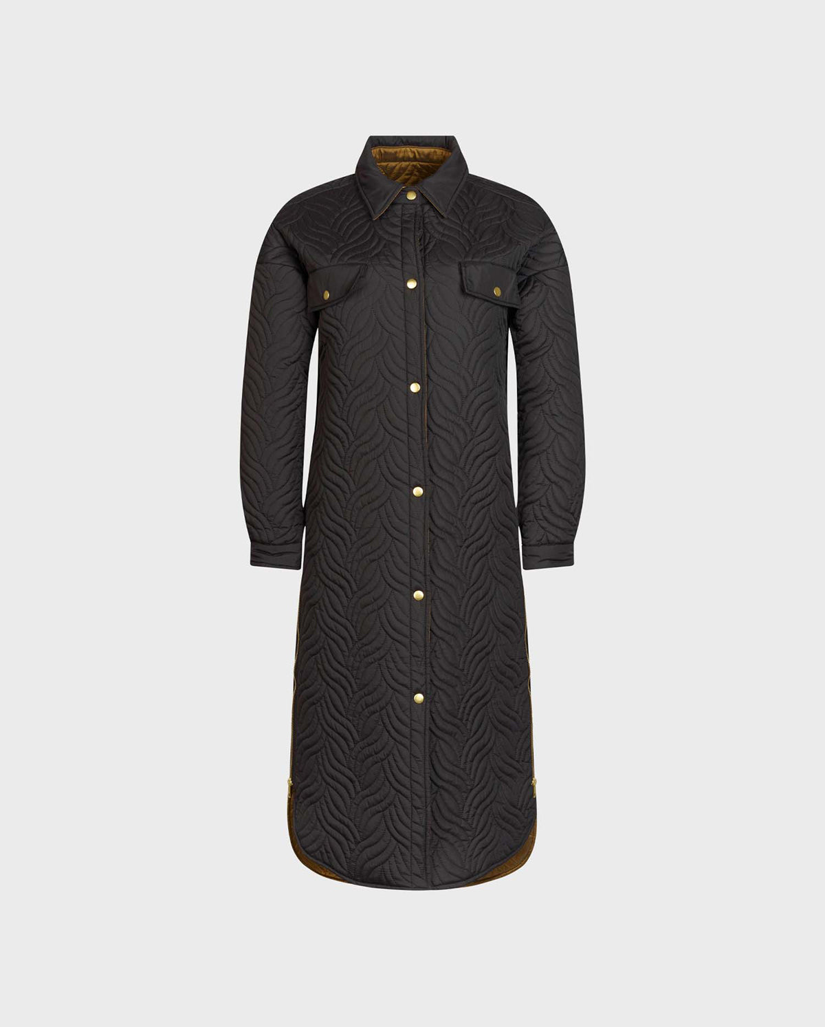 Anne Fontaine Women's Coat GENES Black Size 46