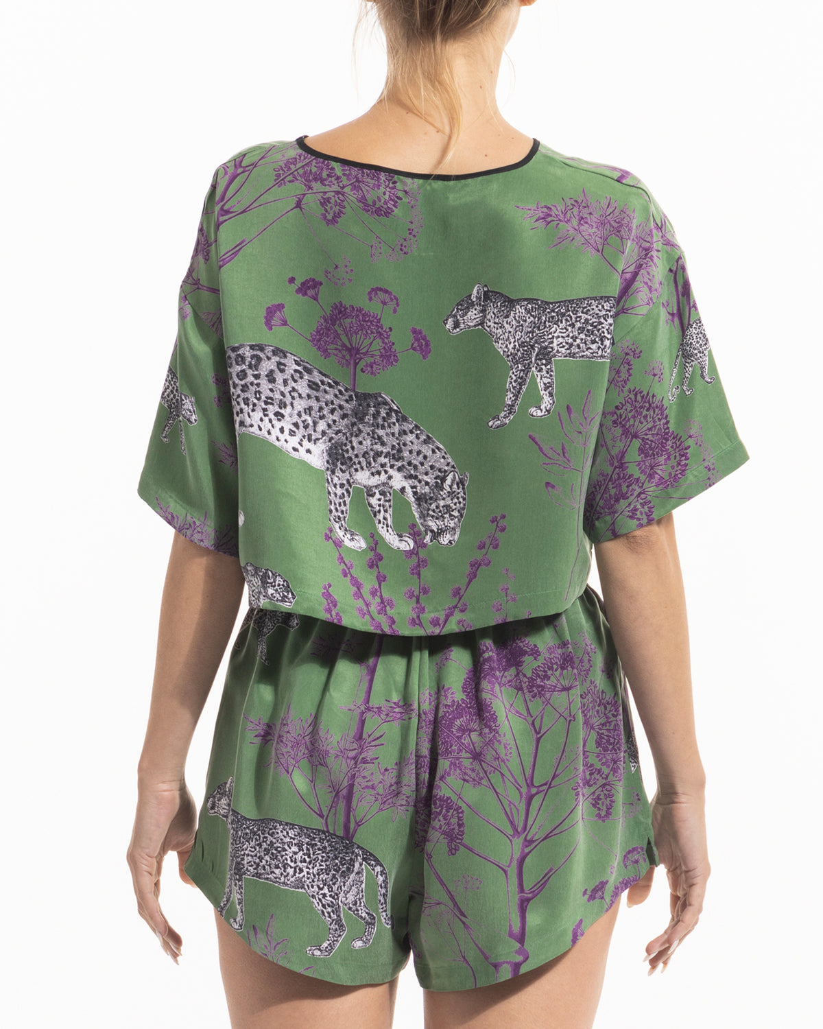 niLuu Women's Crop Tee HARPER LENNON Size L