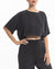 niLuu Women's Crop Tee HARPER NOIR Size M