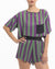 niLuu Women's Harper Crop Tee STRIPE