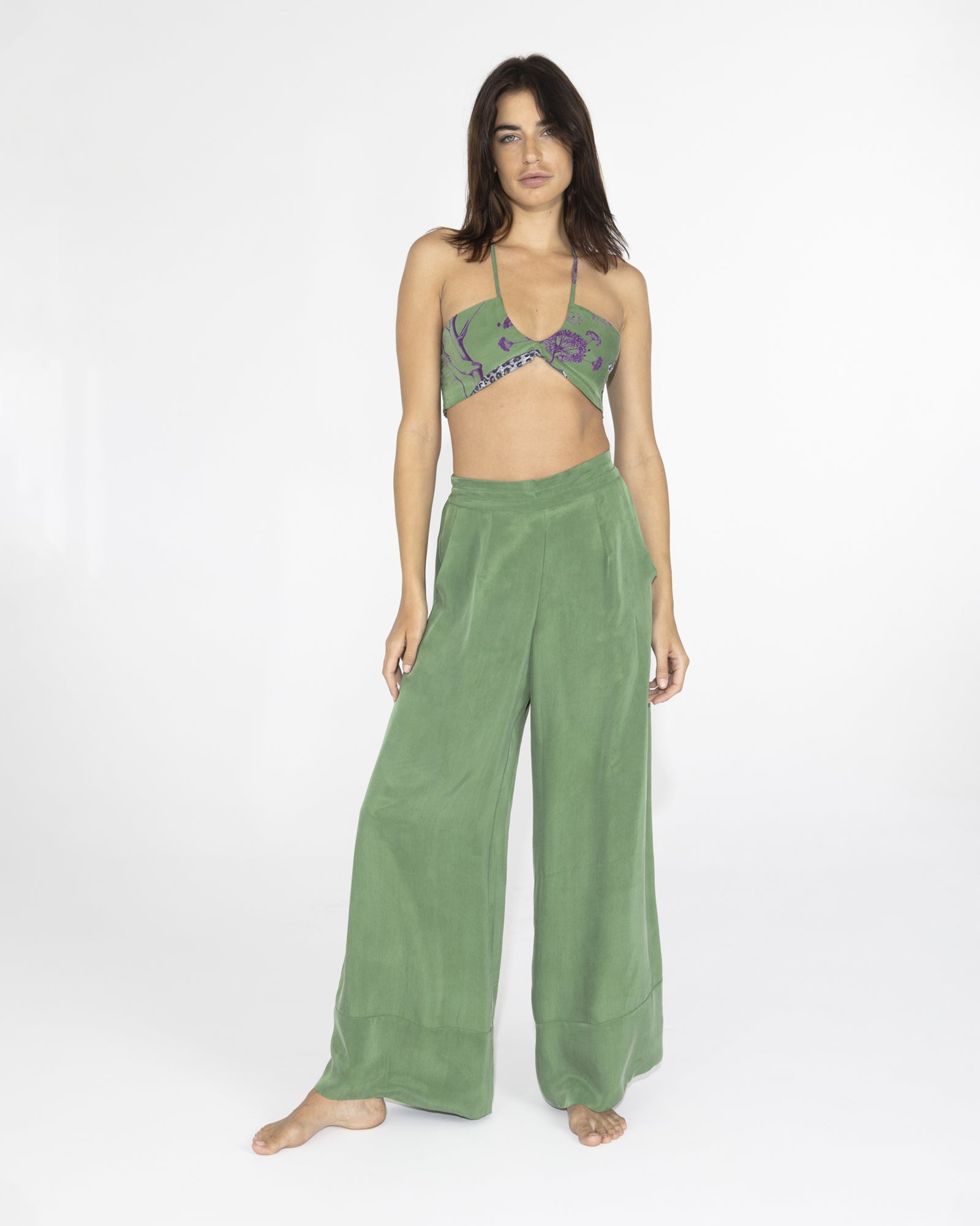 niLuu Women's Pants HARPER GREEN