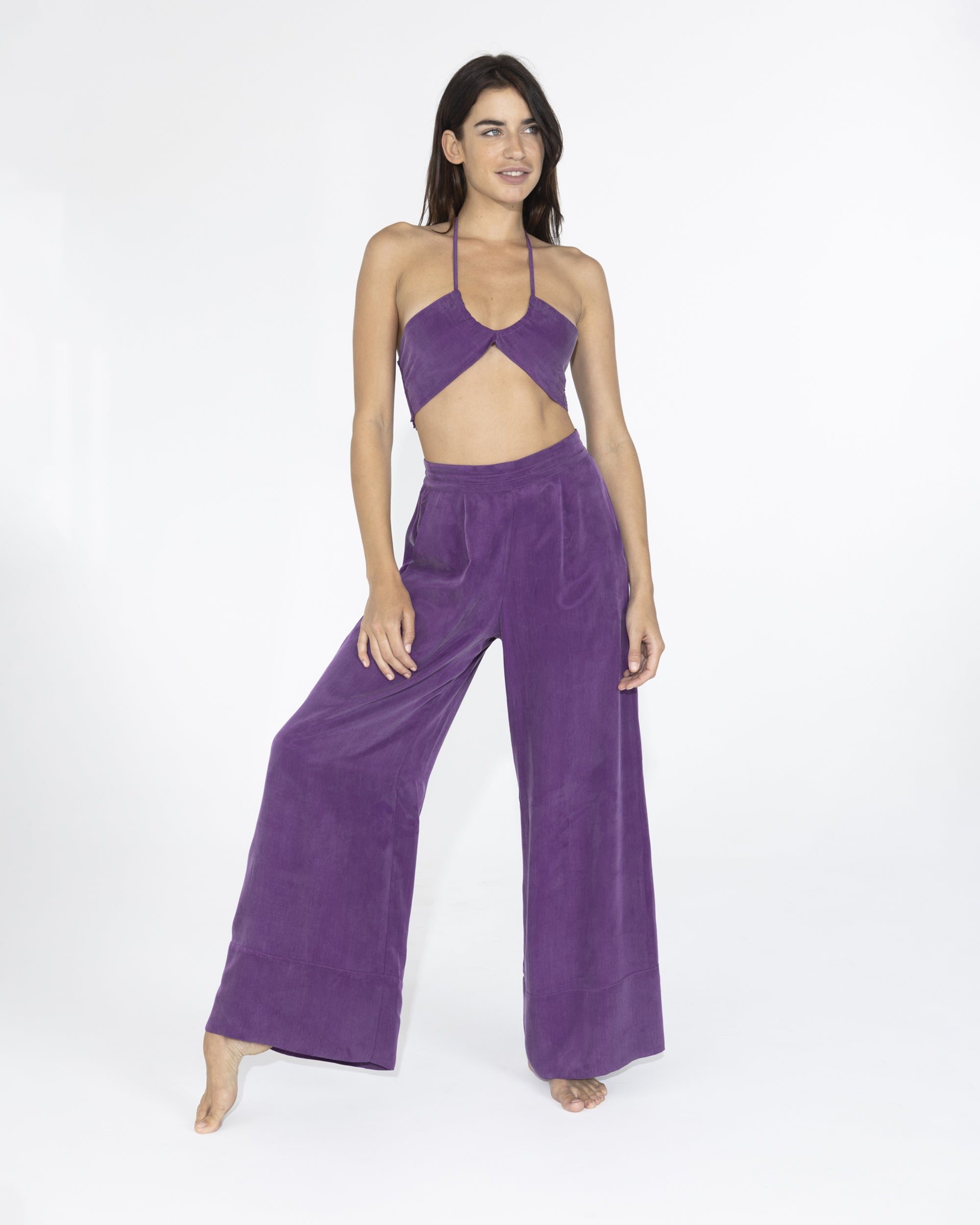 niLuu Women's Pants HARPER Purple Size S