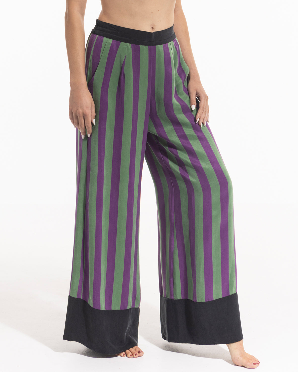 niLuu Women's Pants HARPER Stripe Size M