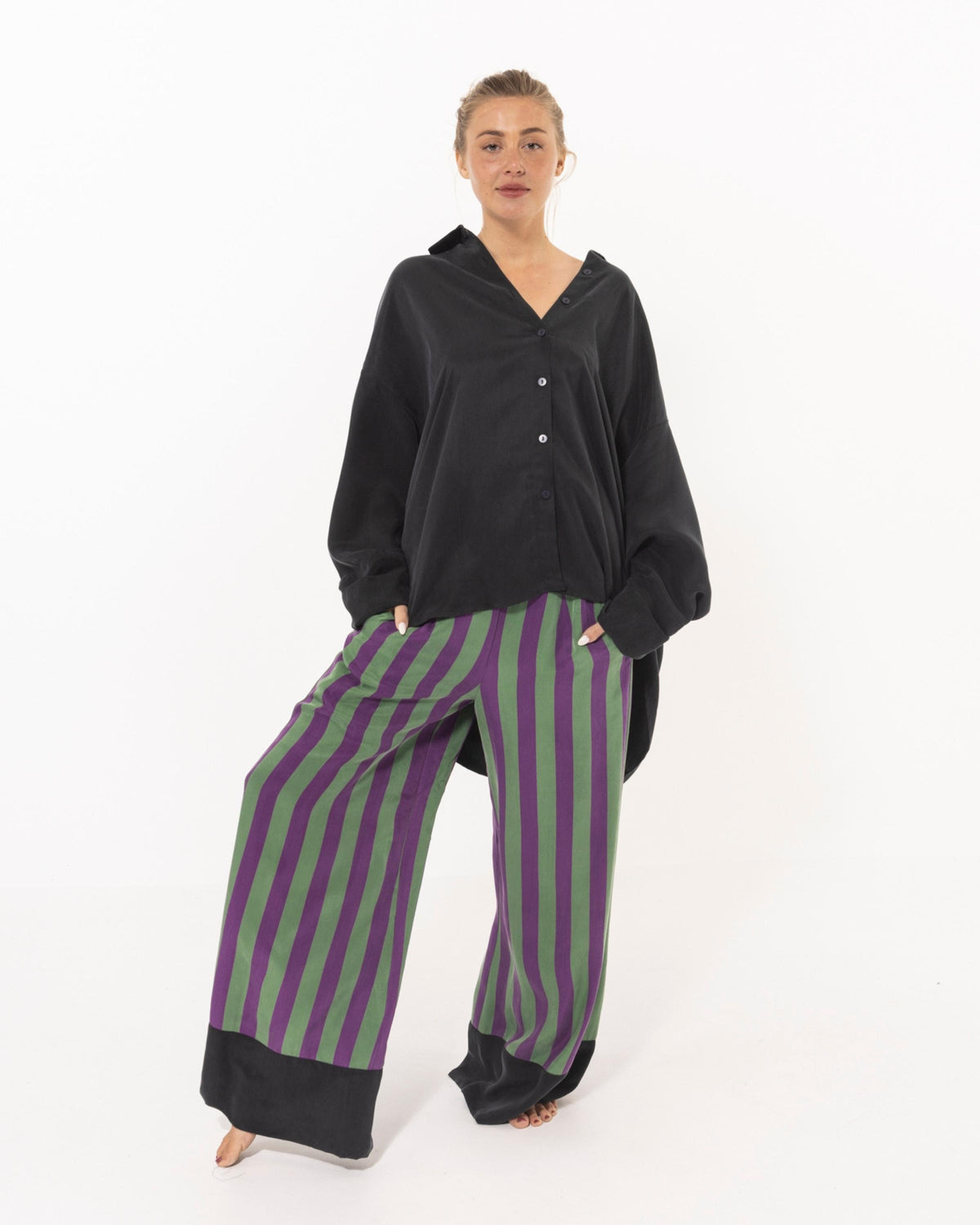 niLuu Women's Pants HARPER STRIPE Size L