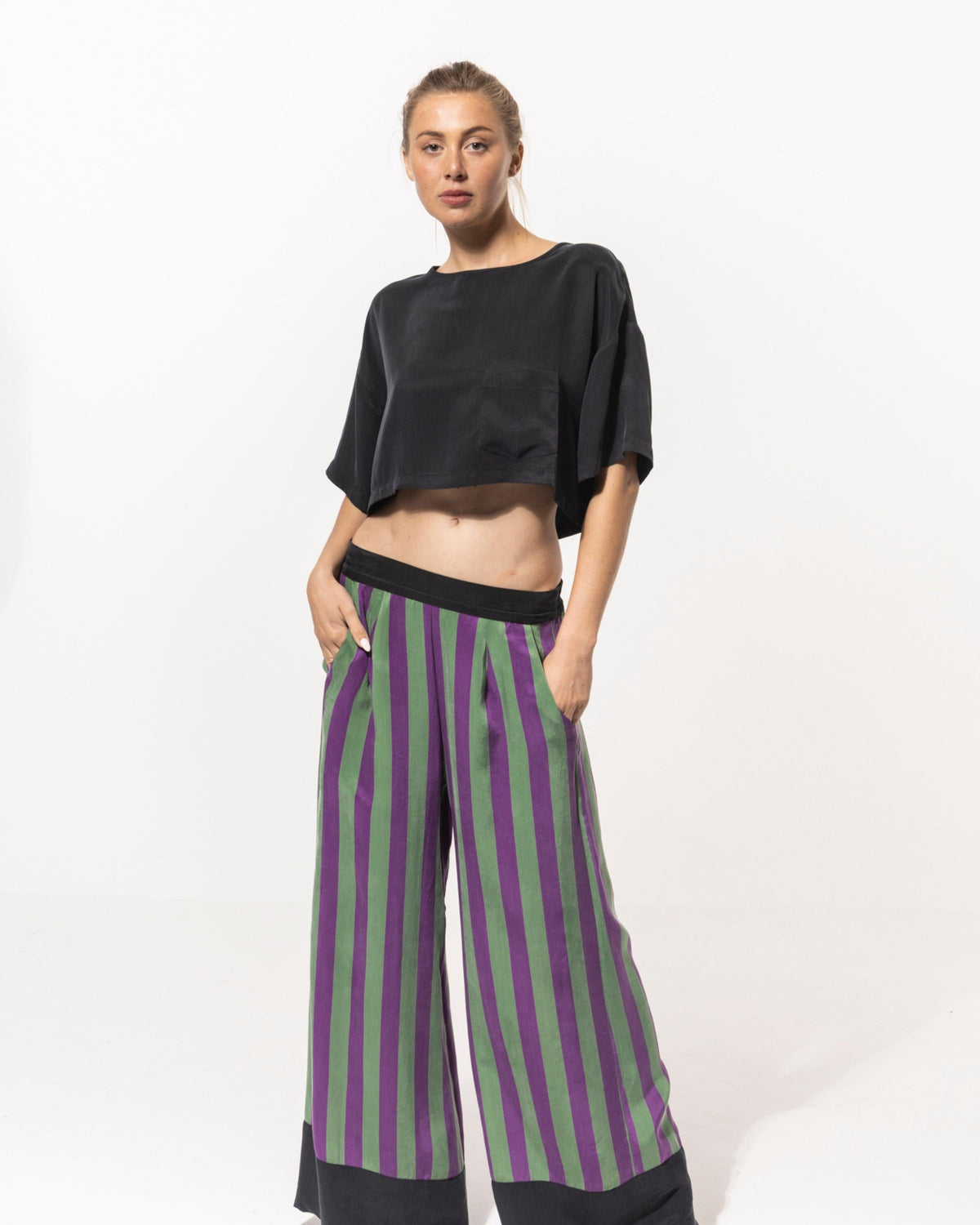 niLuu Women's Pants HARPER STRIPE Size L