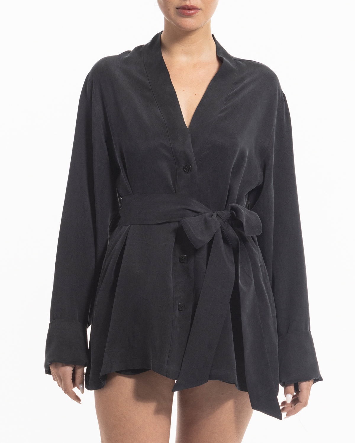 niLuu Women's Shirt HARPER NOIR Size L