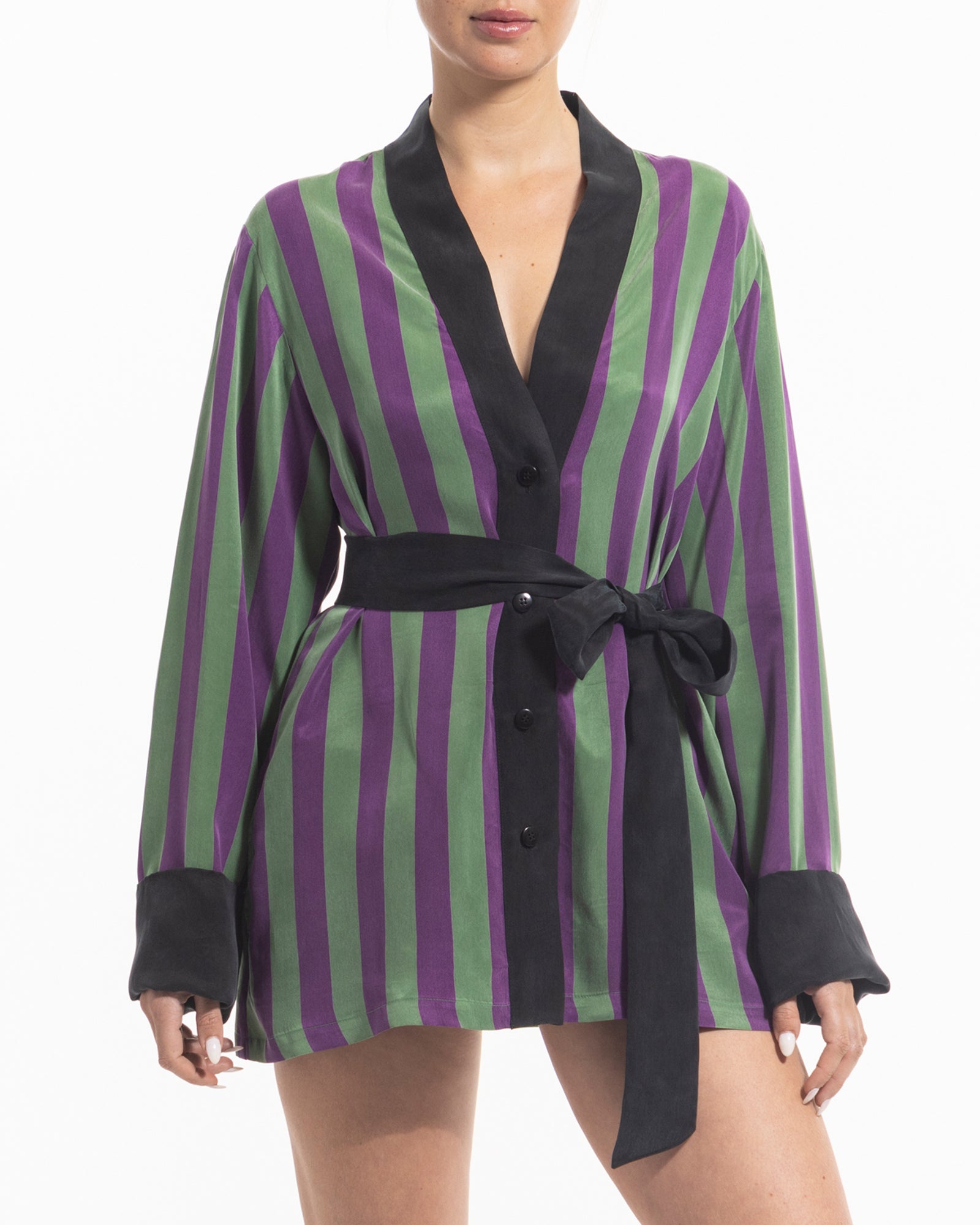 niLuu Women's Harper Shirt STRIPE