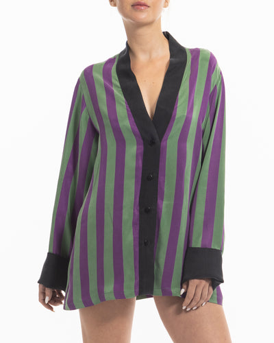 niLuu Women's Shirt HARPER Stripe Size L